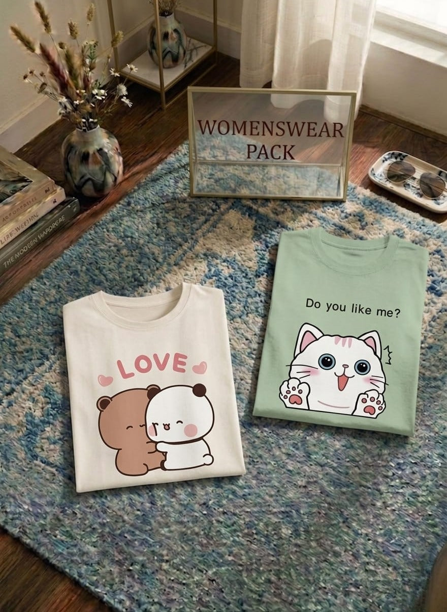 Trendy Everyday Wear Women’s T-Shirt Pack