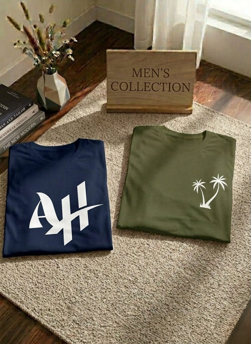 Men’s Premium Casual Printed Tee Combo