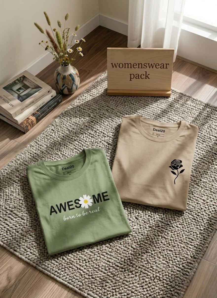 Modern Vibe Women’s Graphic Tees – Soft Cotton Casual Fashion T-Shirt Bundle