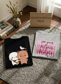 Trendy Women’s Casual Graphic Tee Duo Pack