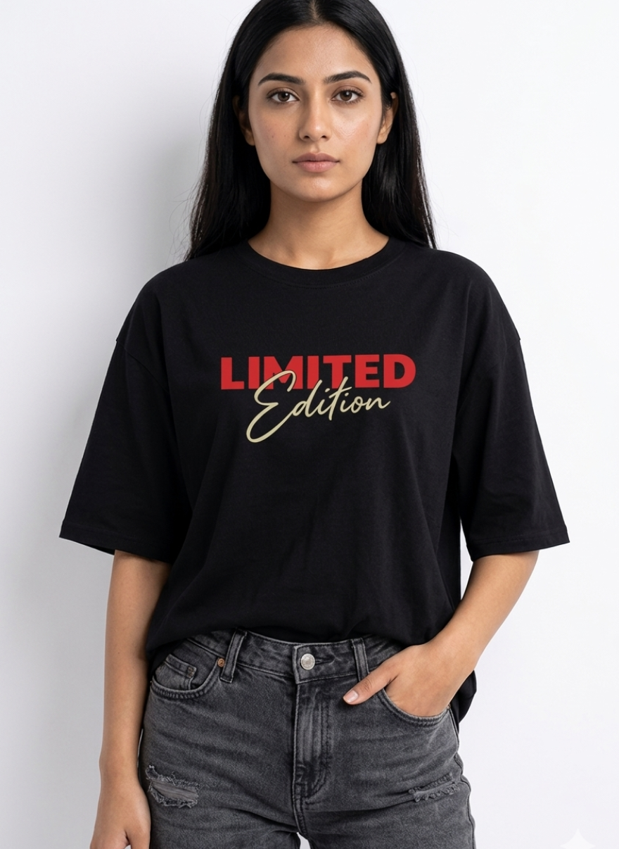Women’s Cute Cat & Limited Edition T-Shirt Combo (Pack of 2) – Stylish Summer Casual Wear
