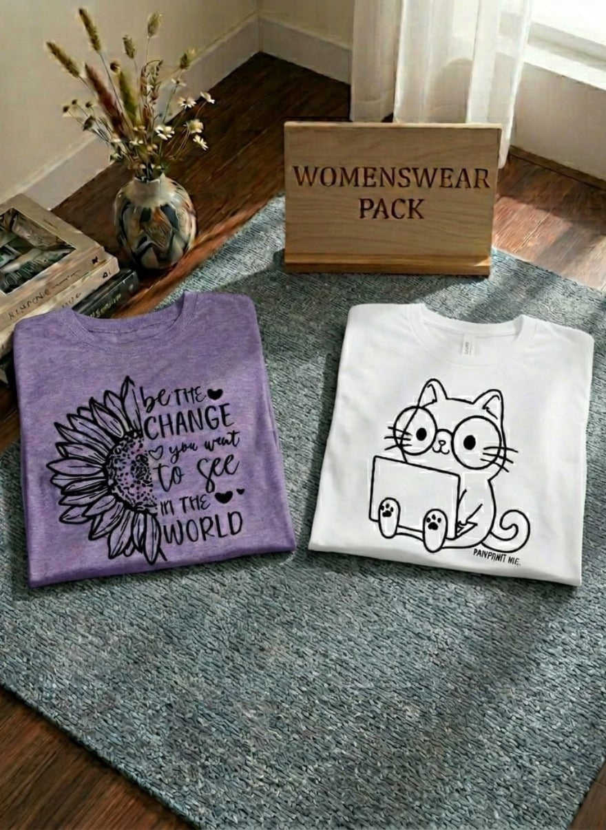 Aesthetic Women’s Soft Cotton Tee Collection