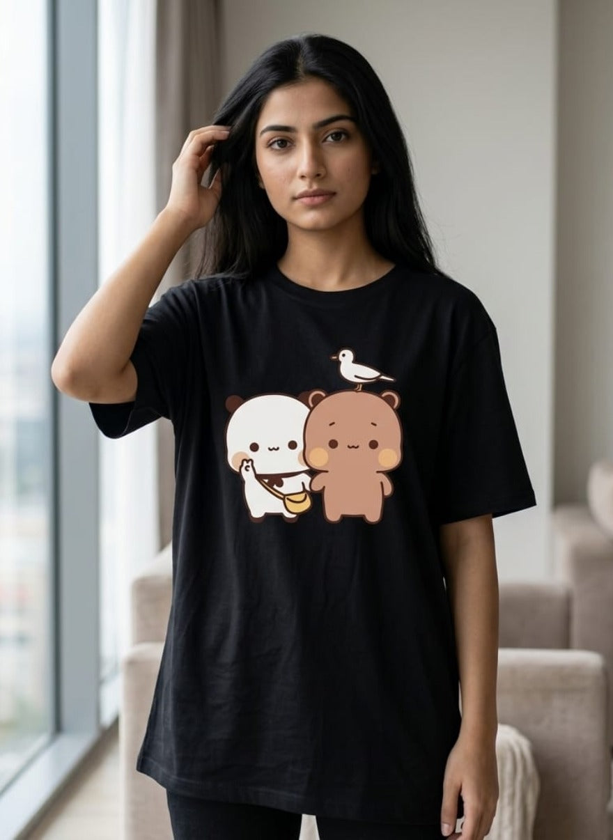 Trendy Women’s Casual Graphic Tee Duo Pack