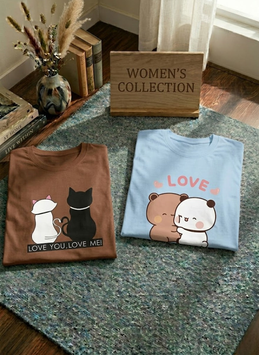 Pastel Graphic Women’s T-Shirt Pack – Everyday Comfort Fit